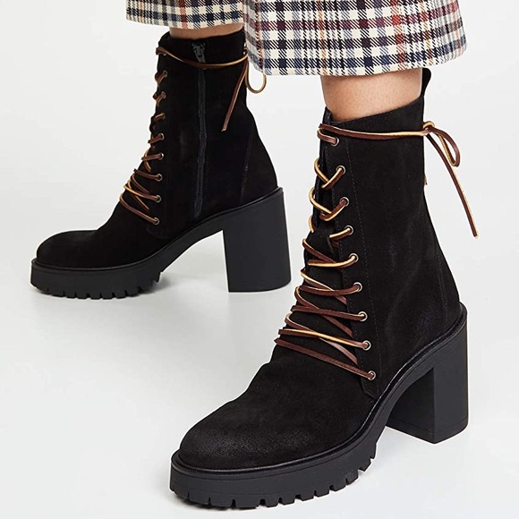 Free People Shoes - Free People Dylan Suede Lace Up Boots size 39